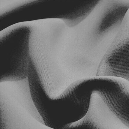 Šedý venkovní závěs s kroužky voděodolný