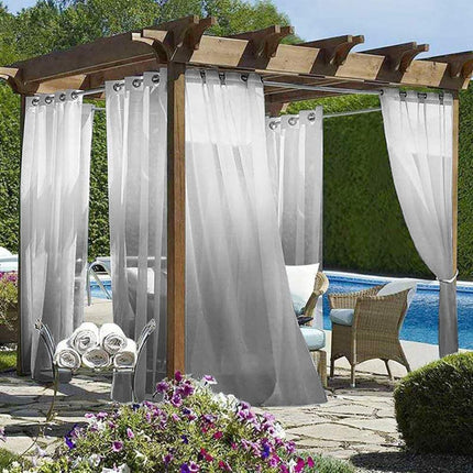 Venkovní záclona s gradientem na balkon