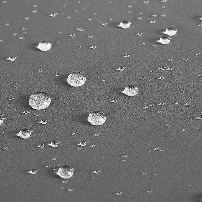 Šedý voděodolný závěs na pergolu s poutky