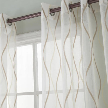 Moderní záclona se svislými vlnami