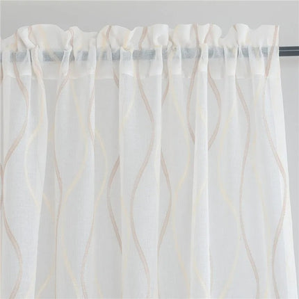 Moderní záclona se svislými vlnami