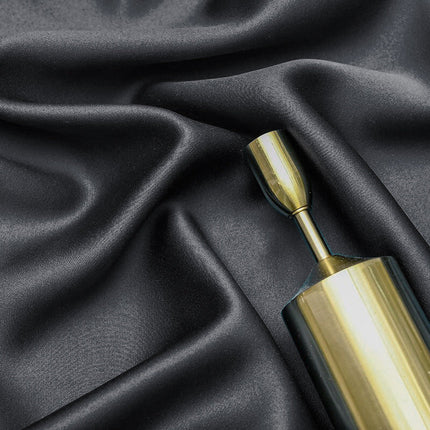 Šedý zatemňovací závěs se zlatými listy