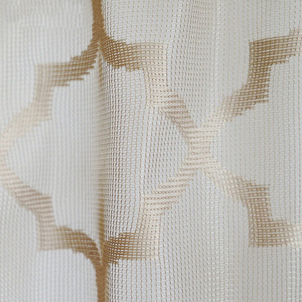 Krátká kuchyňská záclona s marockým vzorem