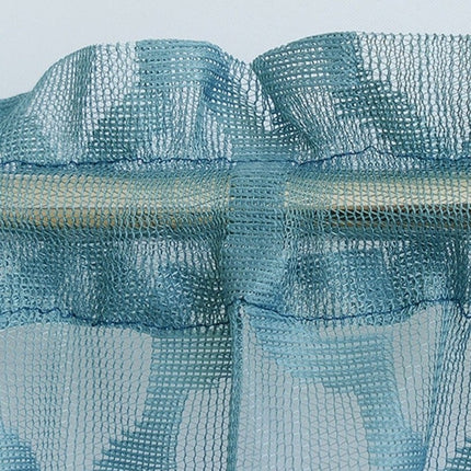 Krátká kuchyňská záclona s marockým vzorem