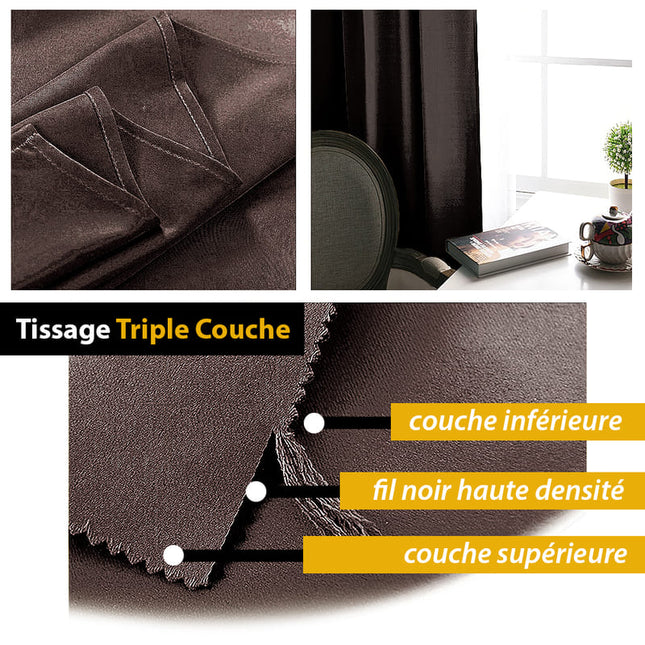 Hnědý zastiňovací závěs do ložnice Joy