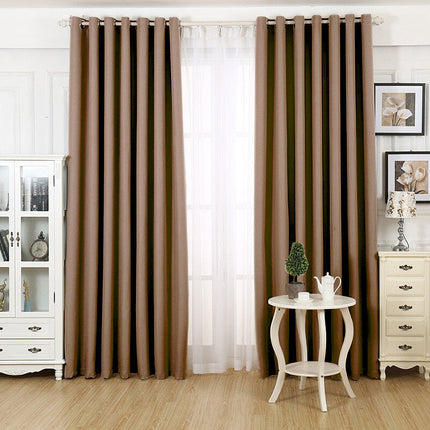 Kávový zatemňovací závěs do pokoje