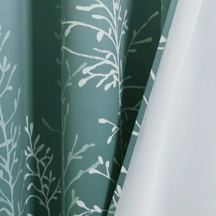 Zelený venkovní závěs Liyuri se vzorem