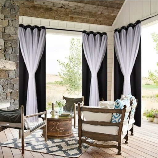 Odolný venkovní závěs na balkon