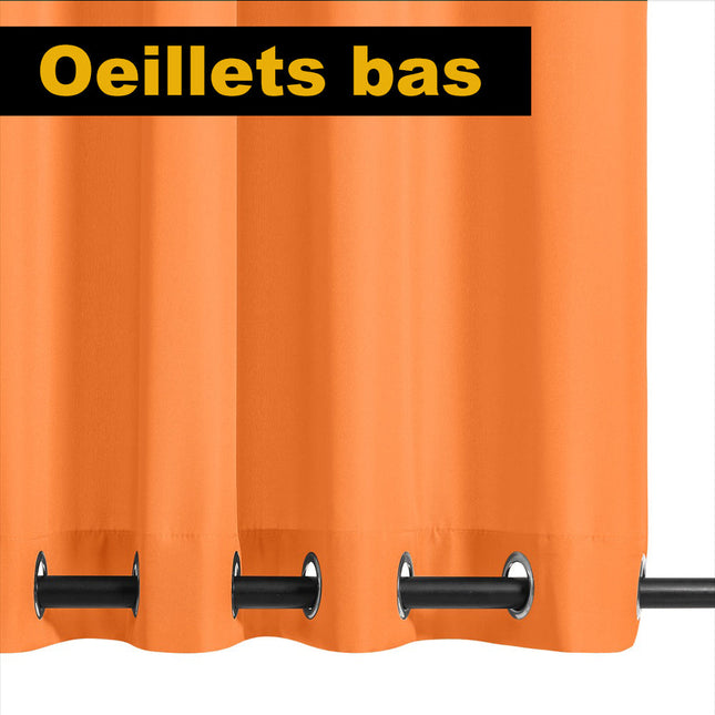 Oranžový venkovní závěs na zahradní altán