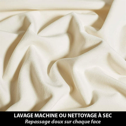 Izolační sametový závěs v barvě slonoviny