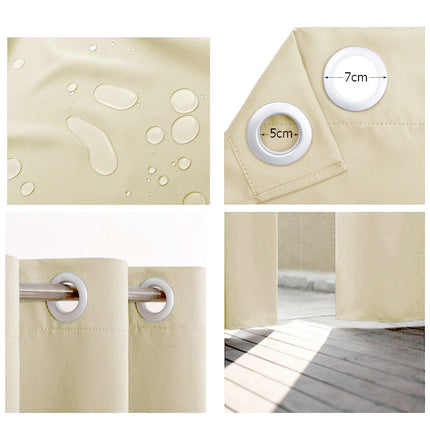 Béžový venkovní závěs na zahradu