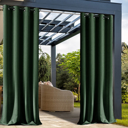 Tmavě zelený voděodolný venkovní závěs