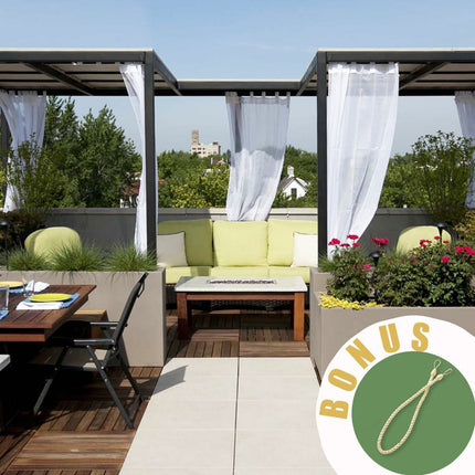 Venkovní voděodolný závěs s oky Muscadier