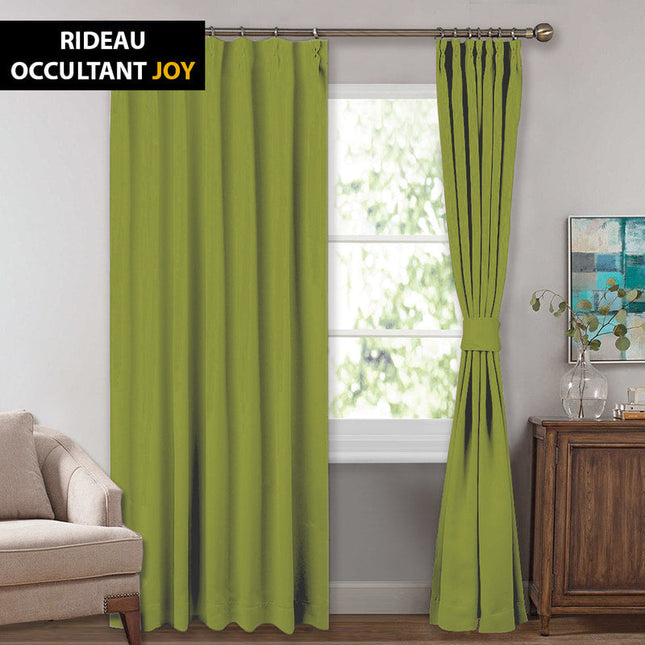 Světle zelený zatemňovací závěs do obýváku