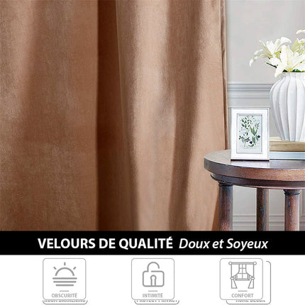 Lososový termoizolační sametový závěs Luxury