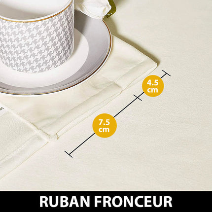 Izolační sametový závěs v barvě slonoviny