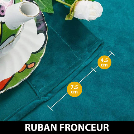 Luxusní termo závěs petrolejově modrý