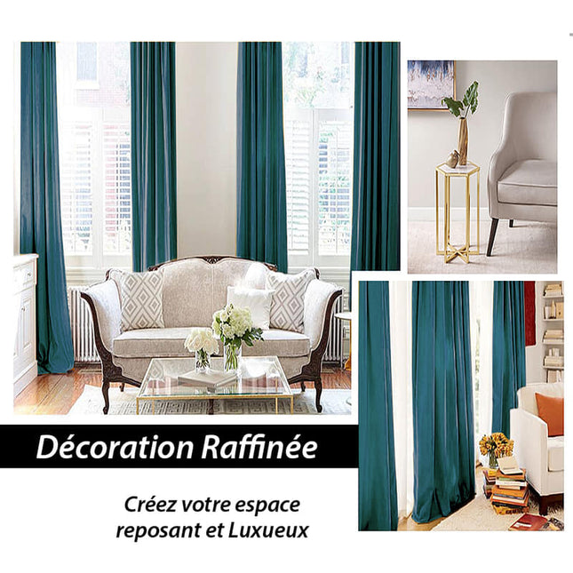 Luxusní termo závěs petrolejově modrý