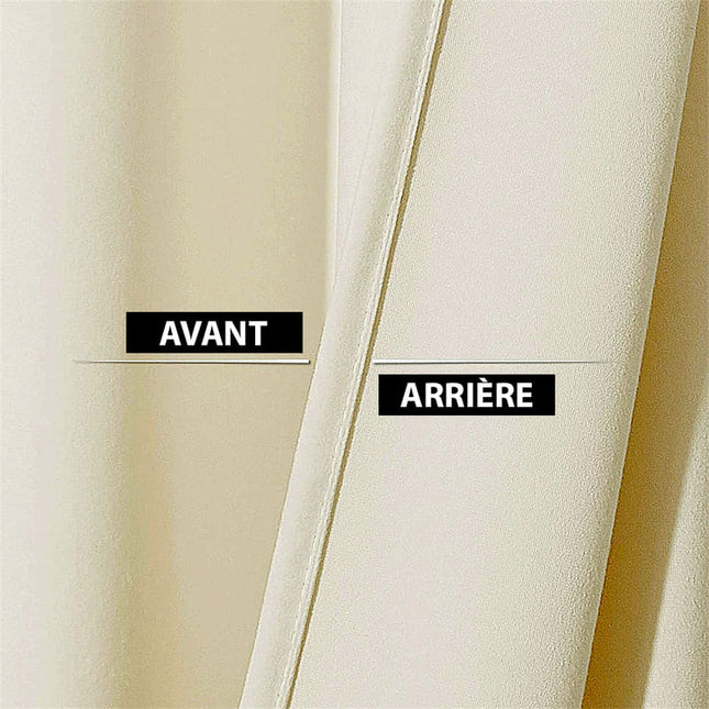 Izolační sametový závěs v barvě slonoviny